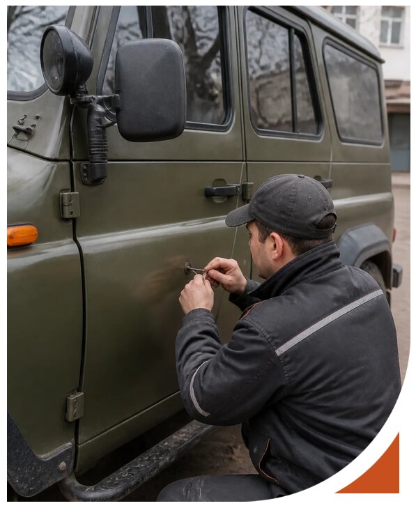 Профессиональное вскрытие автомобиля УАЗ без повреждений в Таре