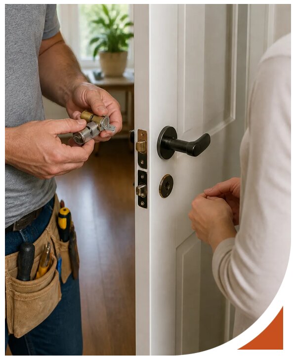 Установка кодового замка на дверь в Таре быстро и надежно